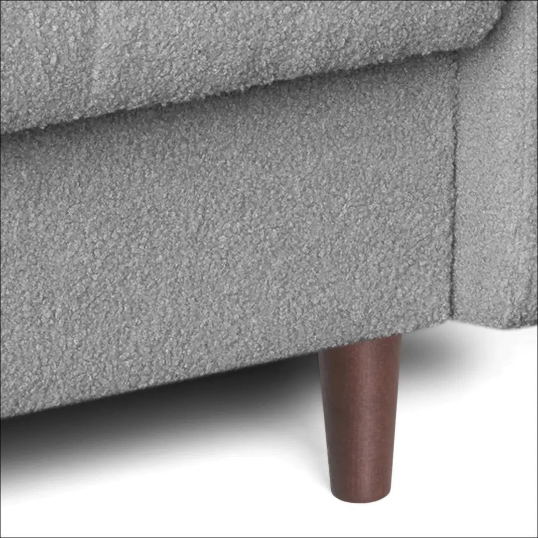 Išskleidžiama sofa su buklė audinio audiniu pilkos spalvos TE1158 - €676 Save 15% __label:Pristatymas 5-14 d.d., elite,
