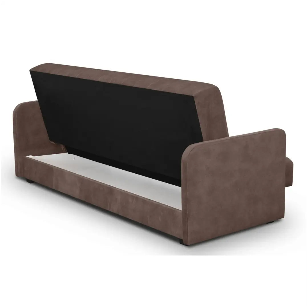 Išskleidžiama sofa su veliūro audiniu rudos spalvos TE1208 - €615 Save 15% __label:Pristatymas 5-14 d.d., elite,