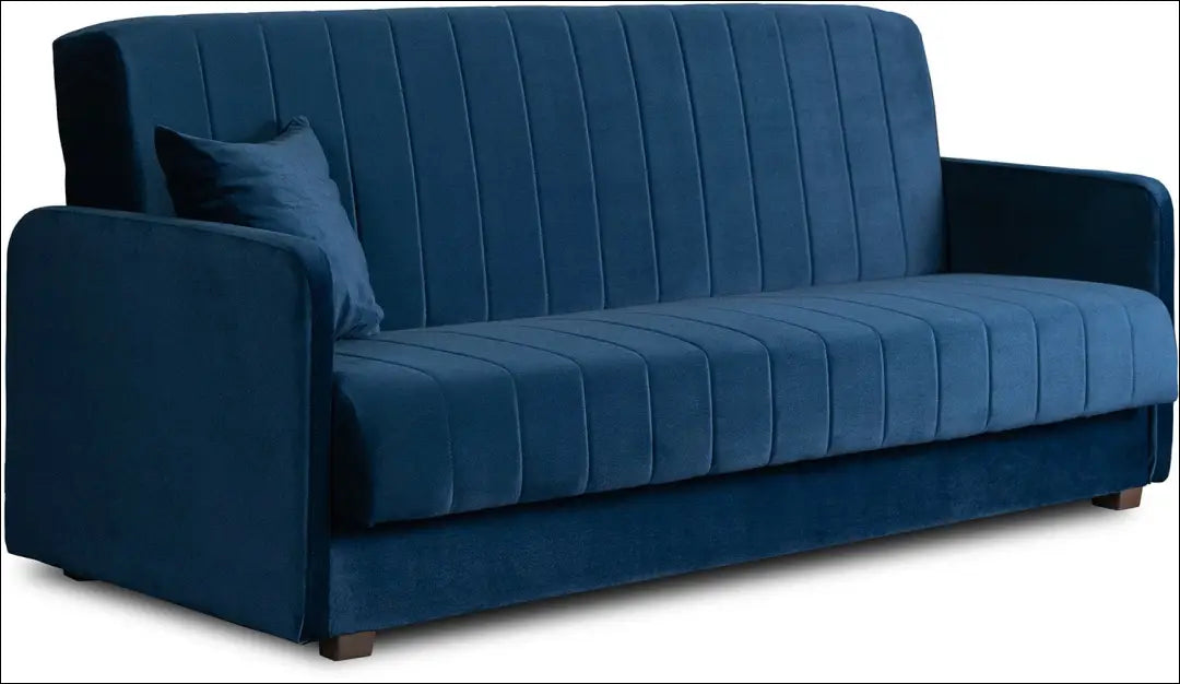 Išskleidžiama sofa su veliūro audiniu tamsiai mėlynos spalvos TE279 - €645 Save 15% __label:Pristatymas 5-14 d.d.,