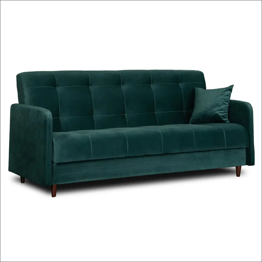 Išskleidžiama sofa su veliūro audiniu žalios spalvos TE274 - €671 Save 15% __label:Pristatymas 5-14 d.d., elite,