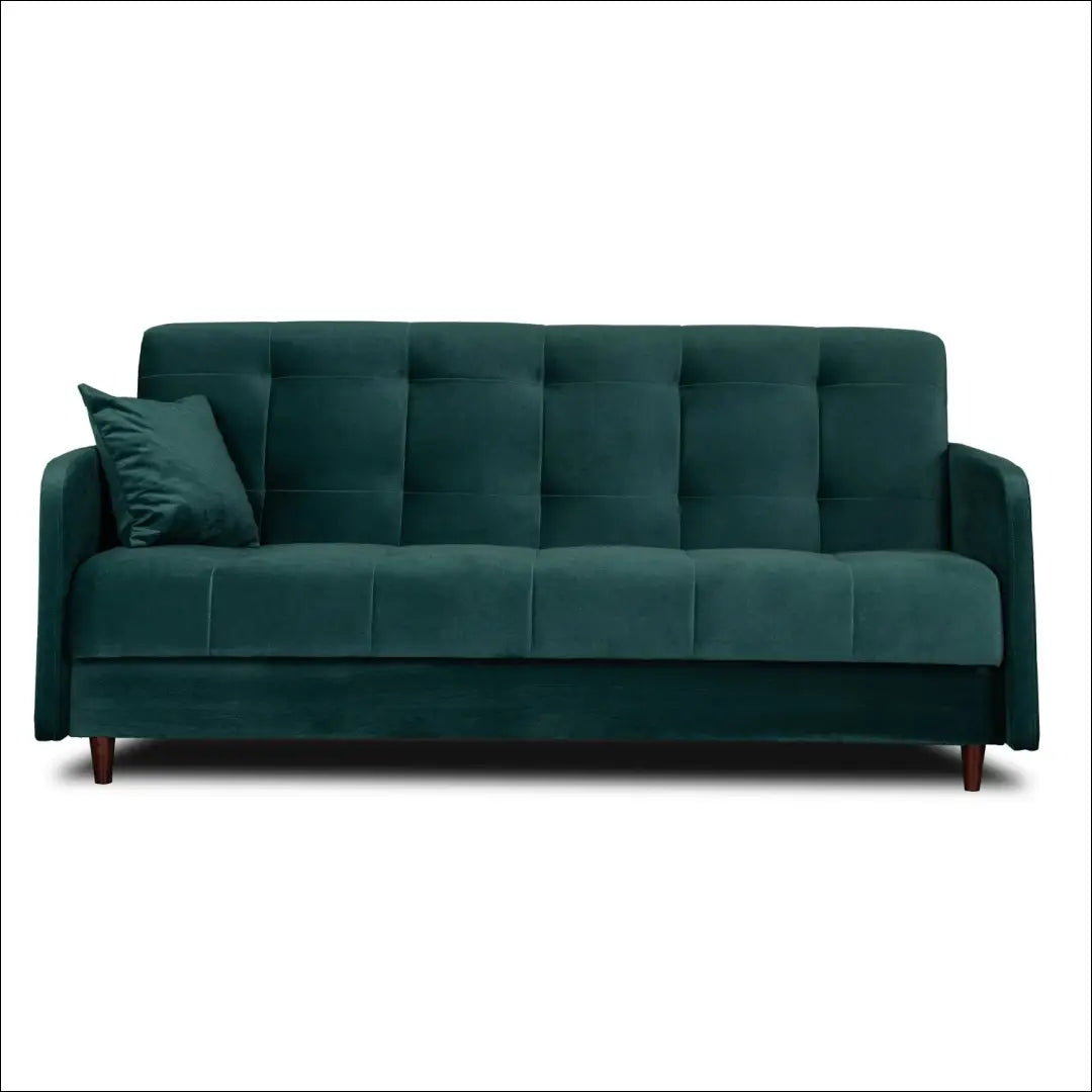 Išskleidžiama sofa su veliūro audiniu žalios spalvos TE274 - €671 Save 15% __label:Pristatymas 5-14 d.d., elite,