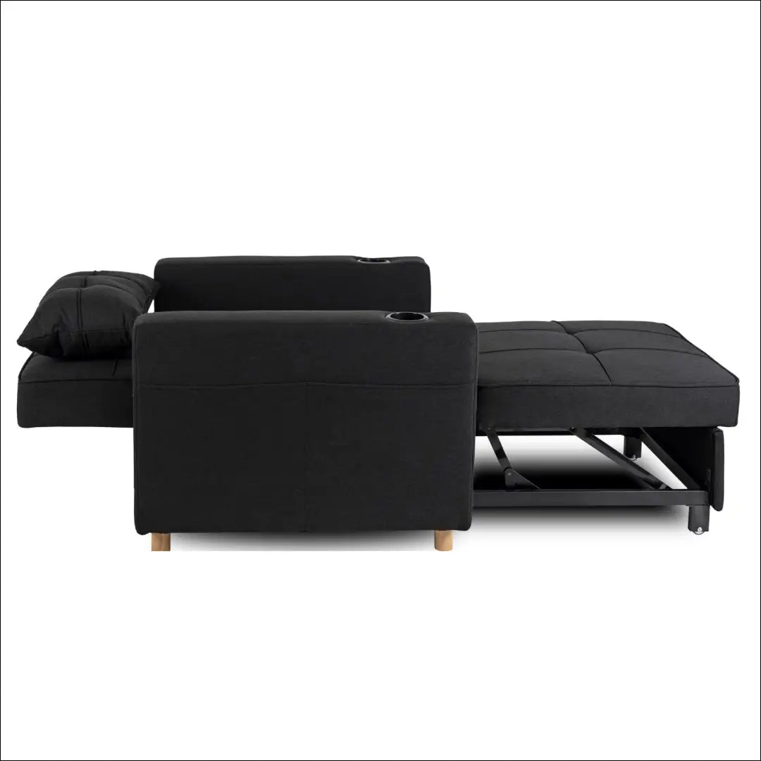 Išskleidžiamas fotelis su audiniu juodos spalvos TE297 - €327 Save 15% __label:Pristatymas 5-14 d.d., elite, Fotele