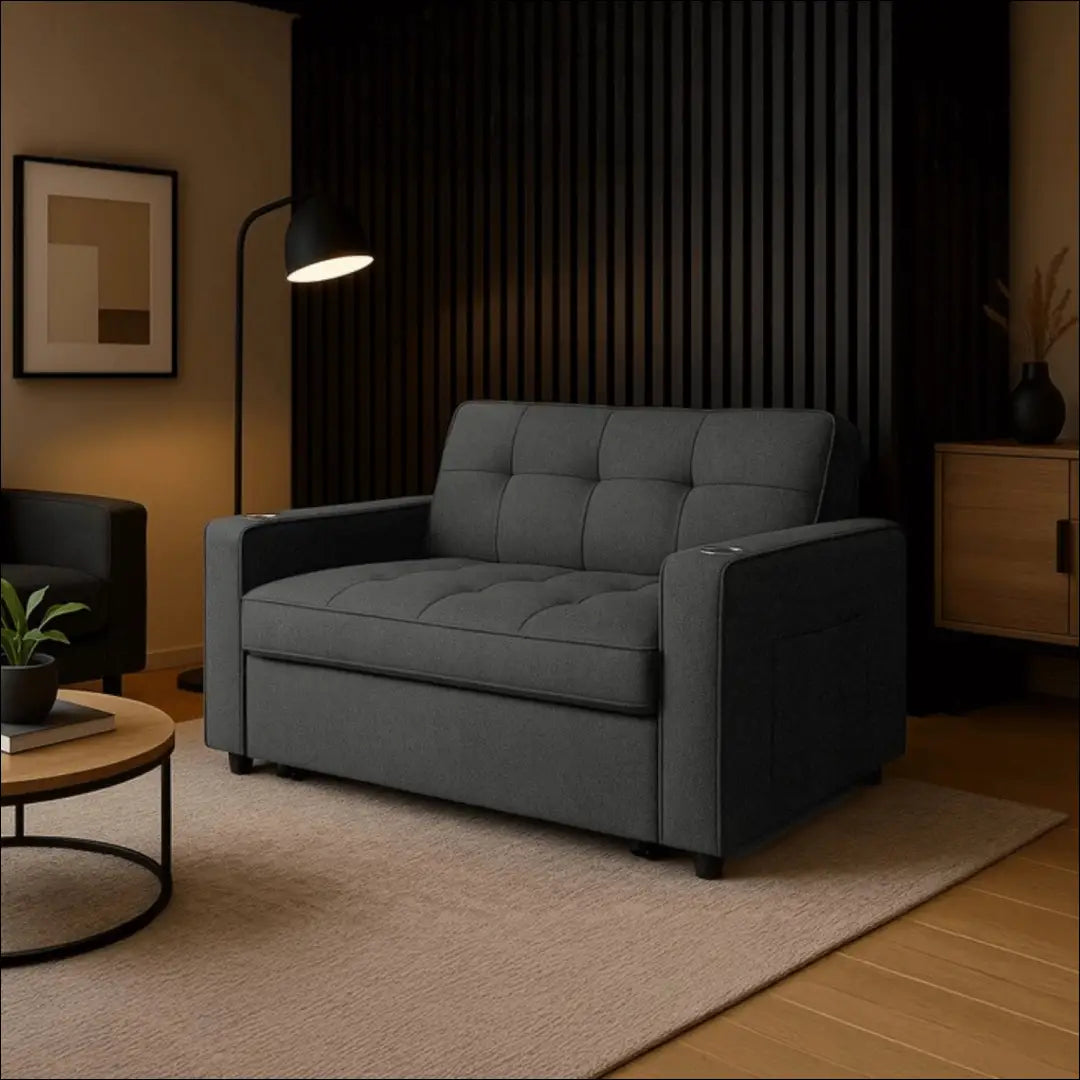 Išskleidžiamas fotelis su audiniu juodos spalvos TE775 - €387 Save 15% __label:Pristatymas 5-14 d.d., elite, Fotele