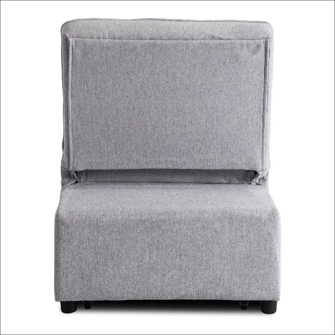 Išskleidžiamas fotelis su audiniu pilkos spalvos 80 cm TE666 - €290 Save 15% __label:Pristatymas 5-14 d.d., elite,