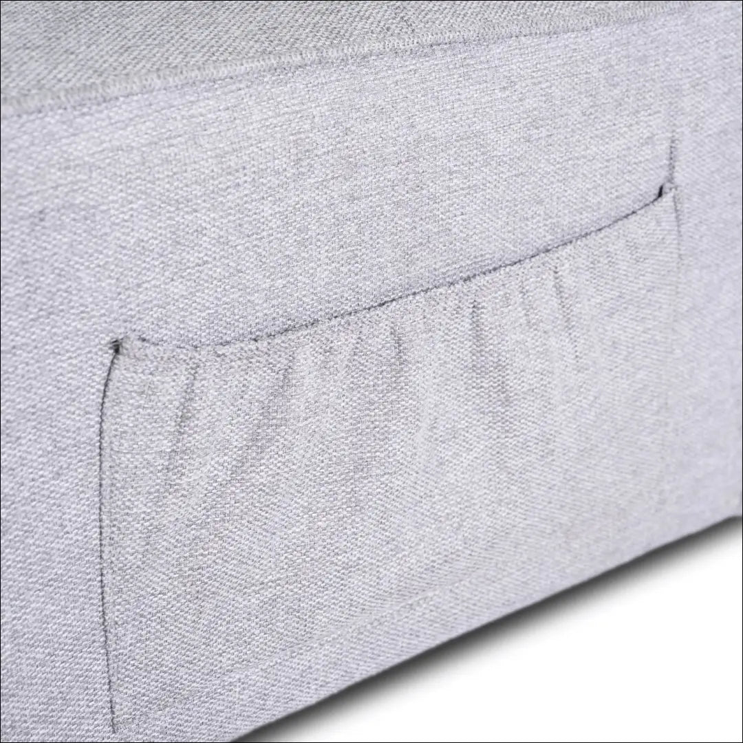 Išskleidžiamas fotelis su audiniu pilkos spalvos 80 cm TE666 - €290 Save 15% __label:Pristatymas 5-14 d.d., elite,