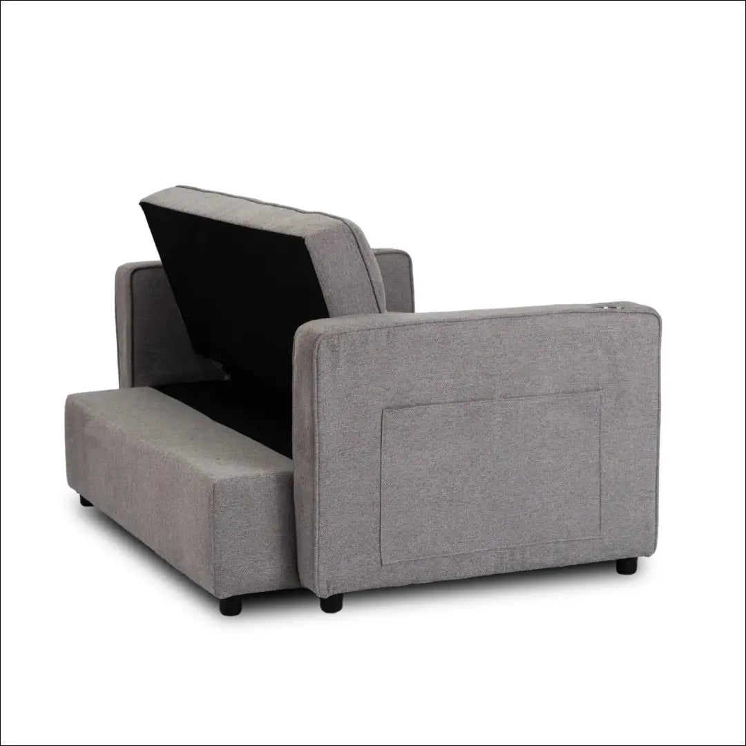 Išskleidžiamas fotelis su audiniu pilkos spalvos TE776 - €387 Save 15% __label:Pristatymas 5-14 d.d., elite, Fotele