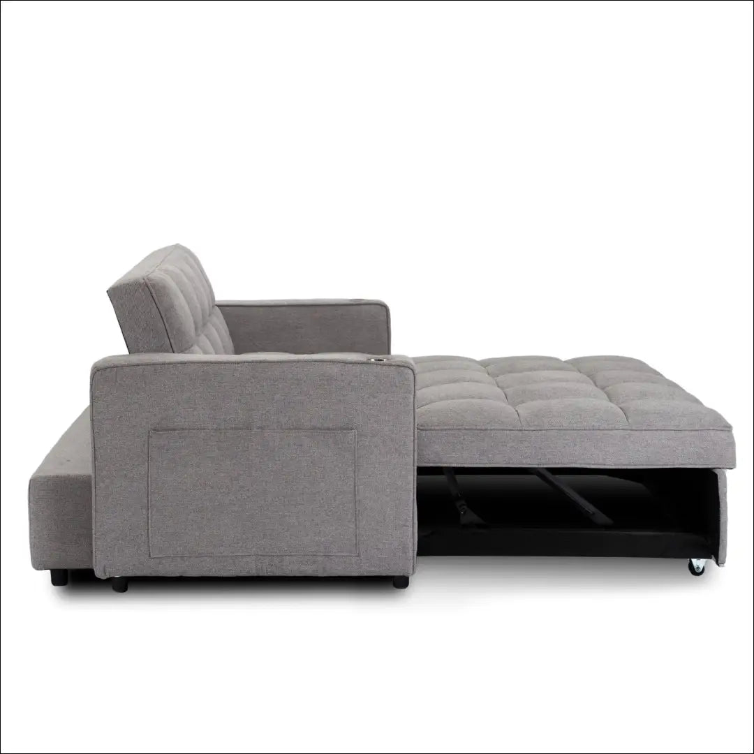 Išskleidžiamas fotelis su audiniu pilkos spalvos TE776 - €387 Save 15% __label:Pristatymas 5-14 d.d., elite, Fotele