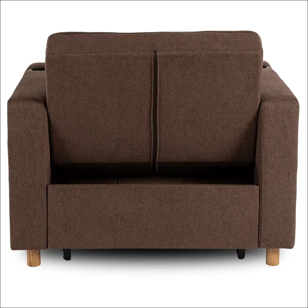 Išskleidžiamas fotelis su audiniu rudos spalvos TE298 - €327 Save 15% __label:Pristatymas 5-14 d.d., elite, Fotele
