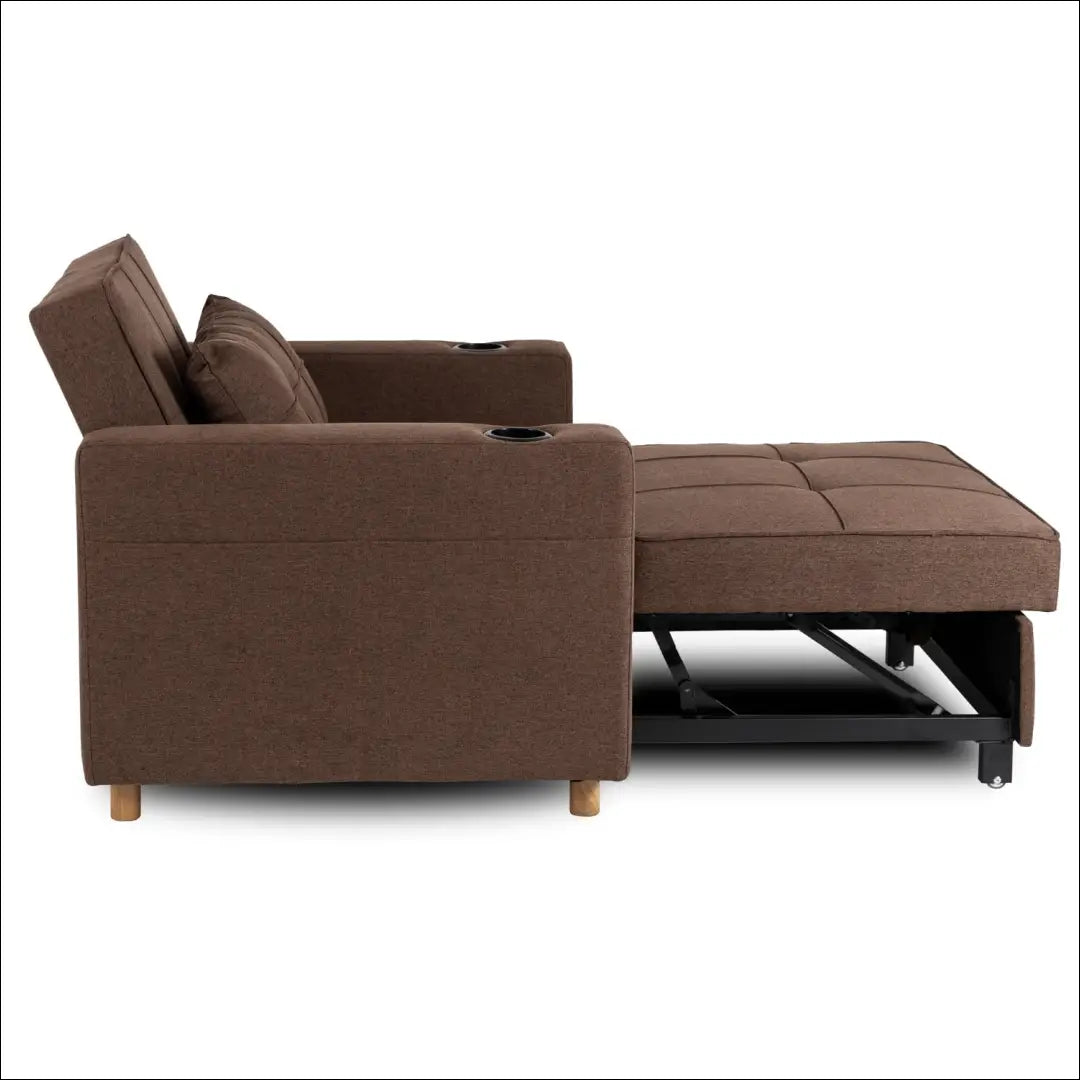 Išskleidžiamas fotelis su audiniu rudos spalvos TE298 - €327 Save 15% __label:Pristatymas 5-14 d.d., elite, Fotele