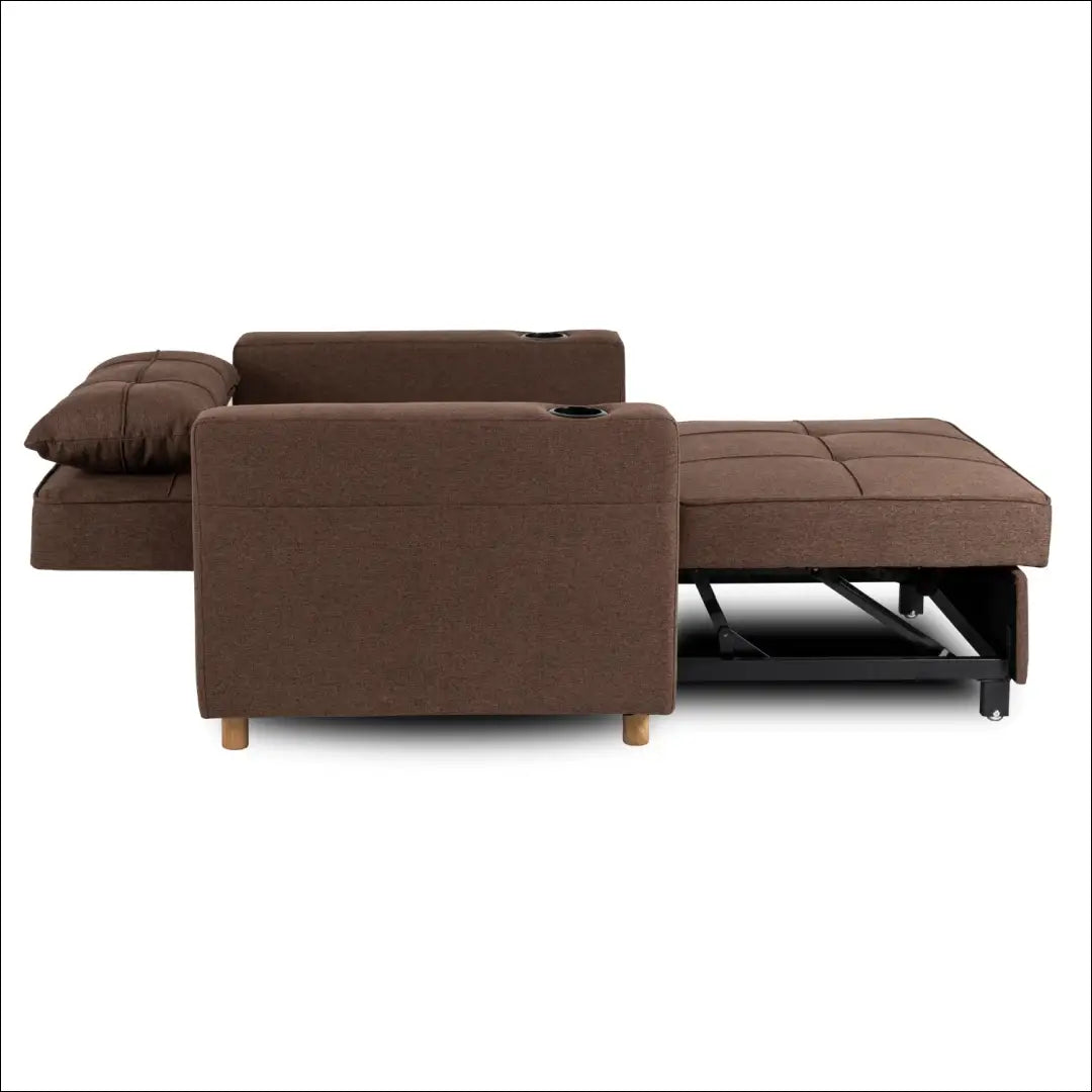 Išskleidžiamas fotelis su audiniu rudos spalvos TE298 - €327 Save 15% __label:Pristatymas 5-14 d.d., elite, Fotele