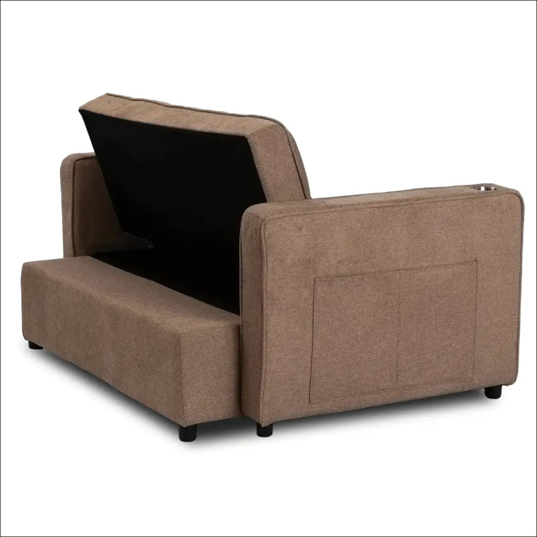 Išskleidžiamas fotelis su audiniu rudos spalvos TE774 - €387 Save 15% __label:Pristatymas 5-14 d.d., elite, Fotele