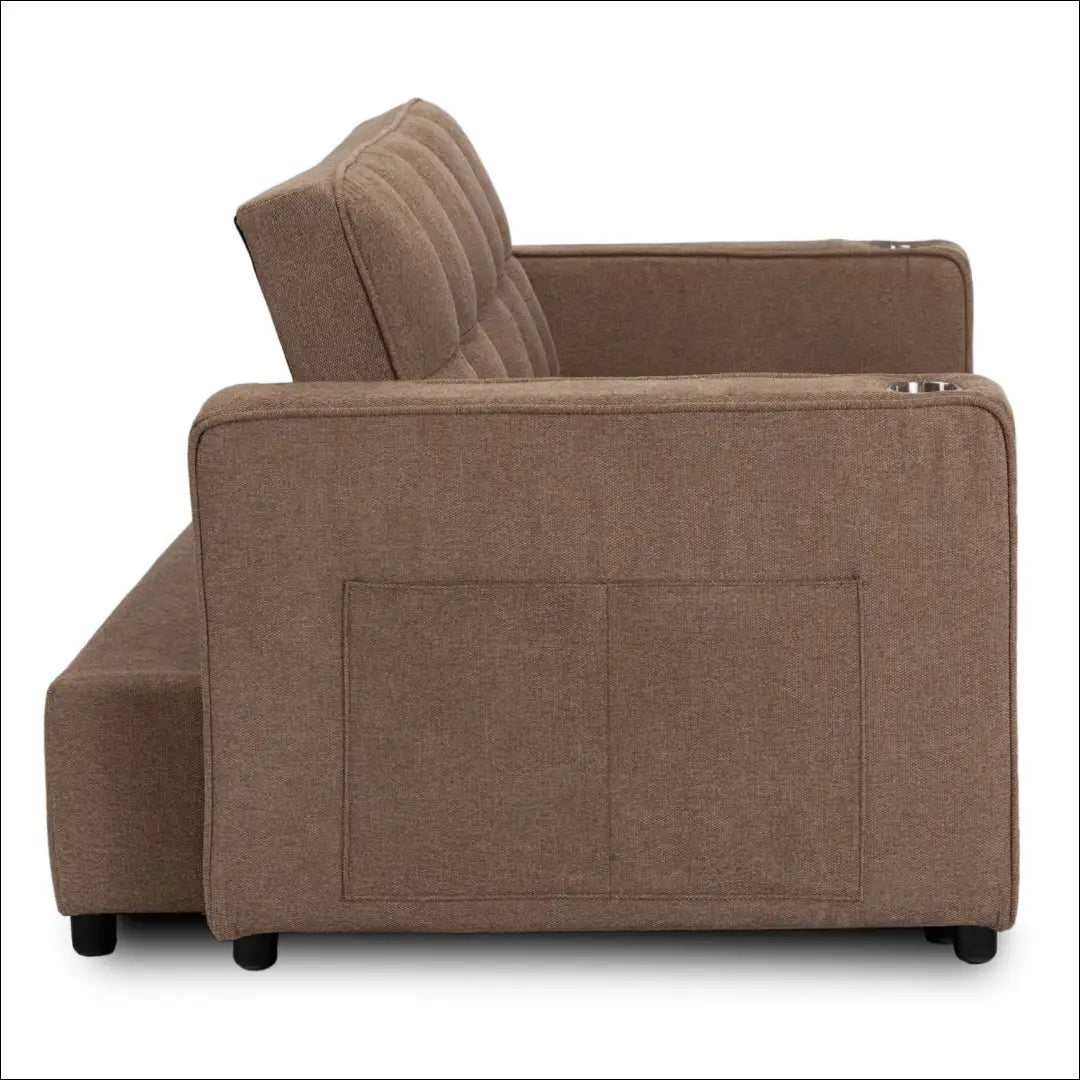 Išskleidžiamas fotelis su audiniu rudos spalvos TE774 - €387 Save 15% __label:Pristatymas 5-14 d.d., elite, Fotele