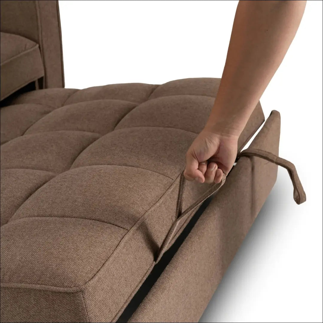 Išskleidžiamas fotelis su audiniu rudos spalvos TE774 - €387 Save 15% __label:Pristatymas 5-14 d.d., elite, Fotele