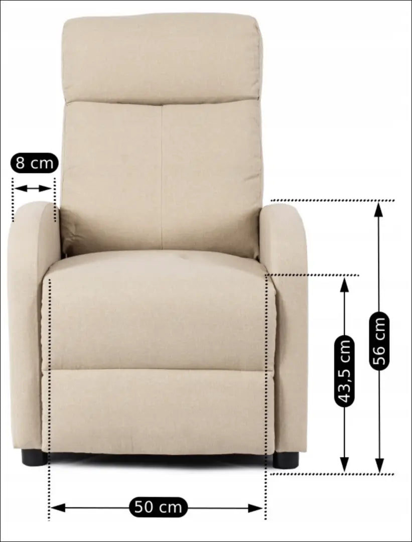 Išskleidžiamas fotelis su audiniu smėlio spalvos TE020 - €175 Save 15% 100-200, __label:Pristatymas 5-14 d.d., elite,