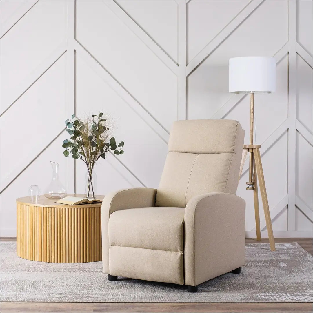 Išskleidžiamas fotelis su audiniu smėlio spalvos TE020 - €175 Save 15% 100-200, __label:Pristatymas 5-14 d.d., elite,