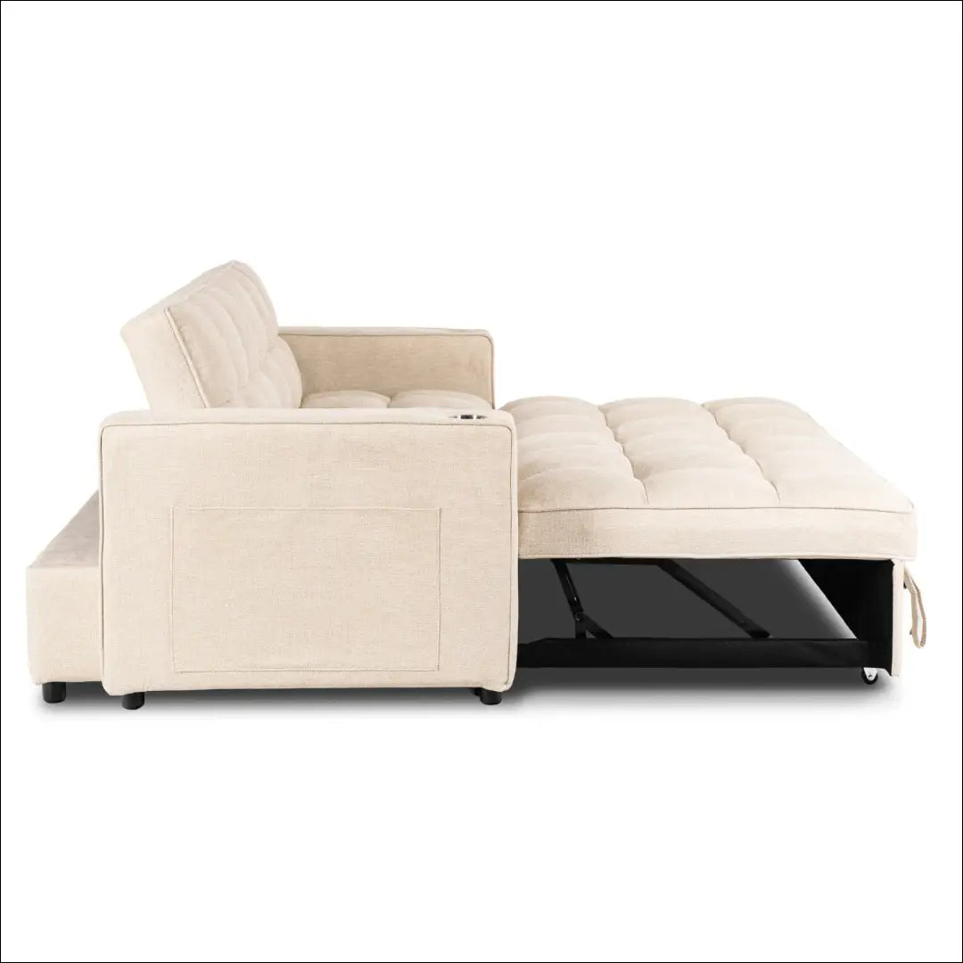 Išskleidžiamas fotelis su audiniu smėlio spalvos TE1245 - €470 Save 15% __label:Pristatymas 5-14 d.d., elite, Fotele