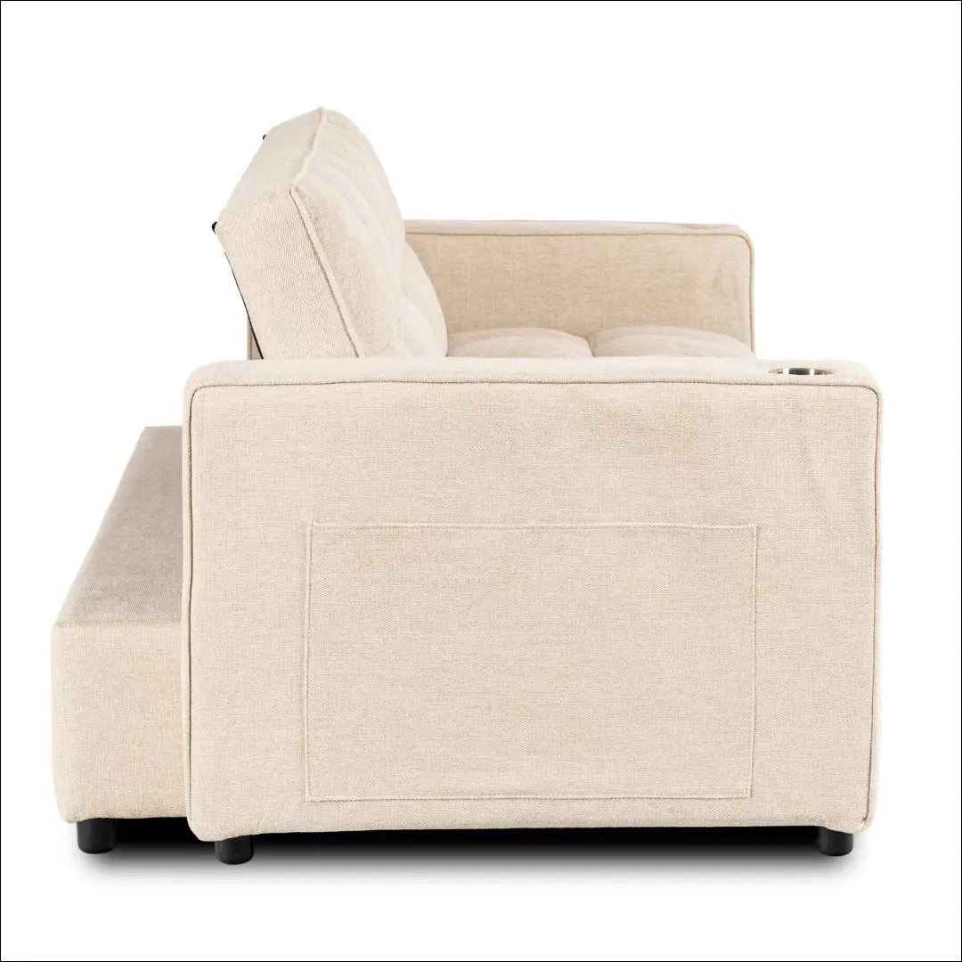 Išskleidžiamas fotelis su audiniu smėlio spalvos TE1245 - €470 Save 15% __label:Pristatymas 5-14 d.d., elite, Fotele