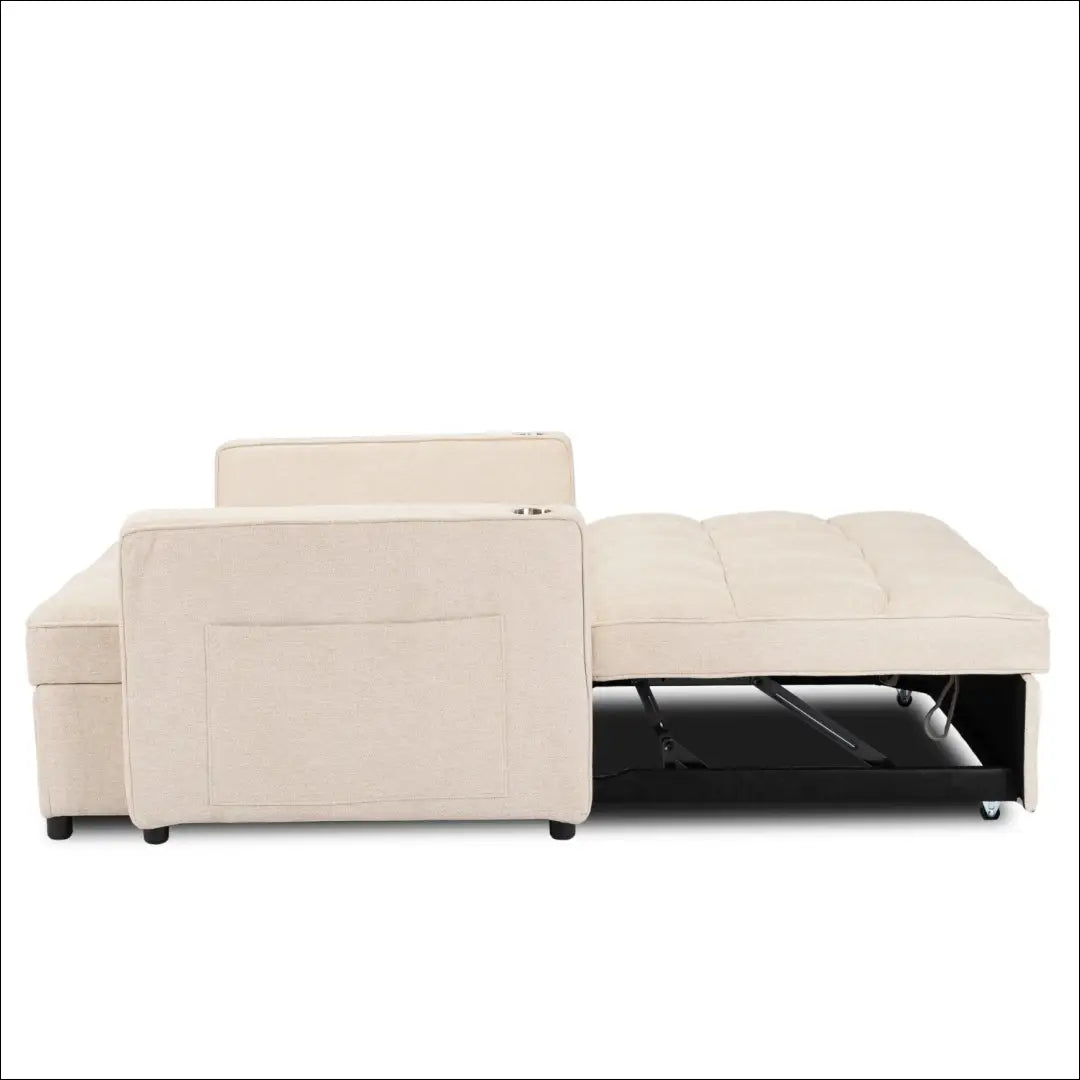 Išskleidžiamas fotelis su audiniu smėlio spalvos TE777 - €387 Save 15% __label:Pristatymas 5-14 d.d., elite, Fotele