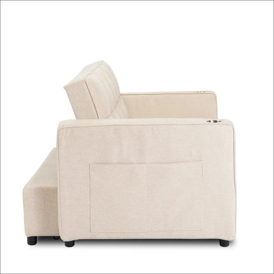 Išskleidžiamas fotelis su audiniu smėlio spalvos TE777 - €387 Save 15% __label:Pristatymas 5-14 d.d., elite, Fotele