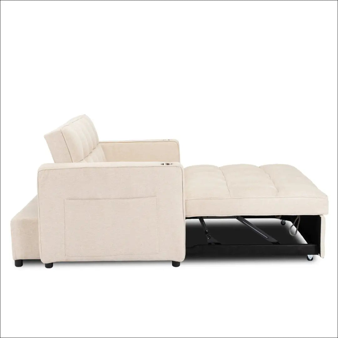 Išskleidžiamas fotelis su audiniu smėlio spalvos TE777 - €387 Save 15% __label:Pristatymas 5-14 d.d., elite, Fotele