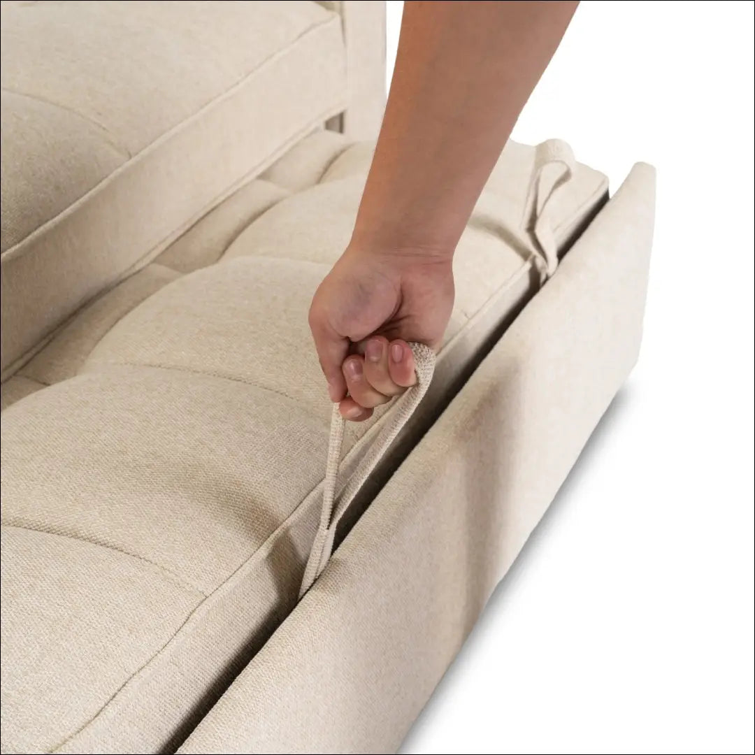 Išskleidžiamas fotelis su audiniu smėlio spalvos TE777 - €387 Save 15% __label:Pristatymas 5-14 d.d., elite, Fotele