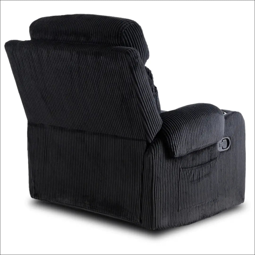 Išskleidžiamas fotelis su korduro audiniu juodos spalvos TE473 - €371 Save 15% __label:Pristatymas 5-14 d.d., elite,