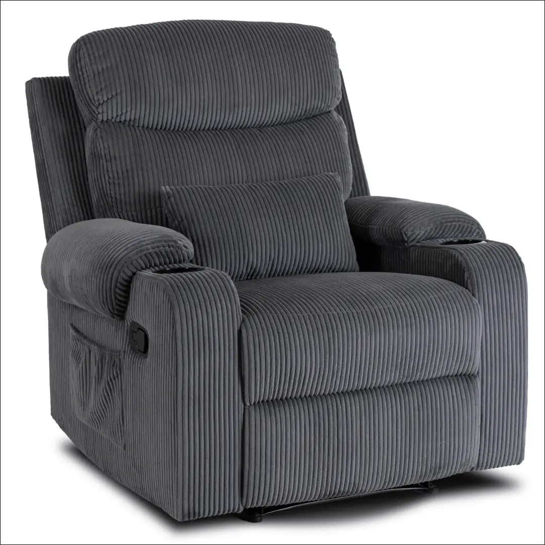 Išskleidžiamas fotelis su korduro audiniu pilkos spalvos TE455 - €371 Save 15% __label:Pristatymas 5-14 d.d., elite,