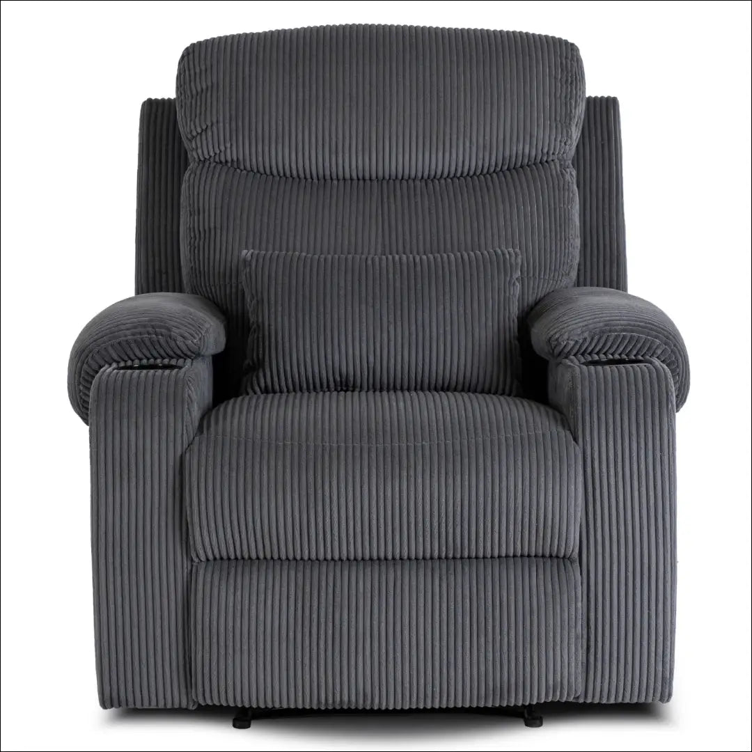 Išskleidžiamas fotelis su korduro audiniu pilkos spalvos TE455 - €371 Save 15% __label:Pristatymas 5-14 d.d., elite,