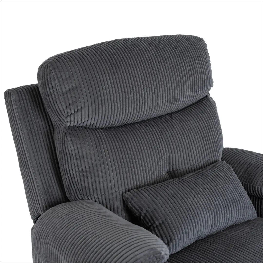 Išskleidžiamas fotelis su korduro audiniu pilkos spalvos TE455 - €371 Save 15% __label:Pristatymas 5-14 d.d., elite,