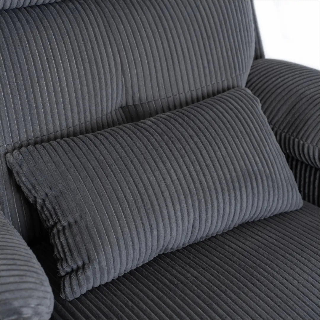 Išskleidžiamas fotelis su korduro audiniu pilkos spalvos TE455 - €371 Save 15% __label:Pristatymas 5-14 d.d., elite,