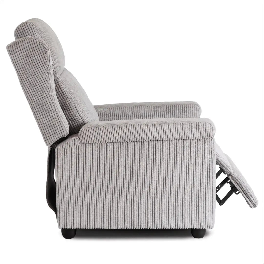 Išskleidžiamas fotelis su korduro audiniu pilkos spalvos TE557 - €223 Save 15% __label:Pristatymas 5-14 d.d., elite,
