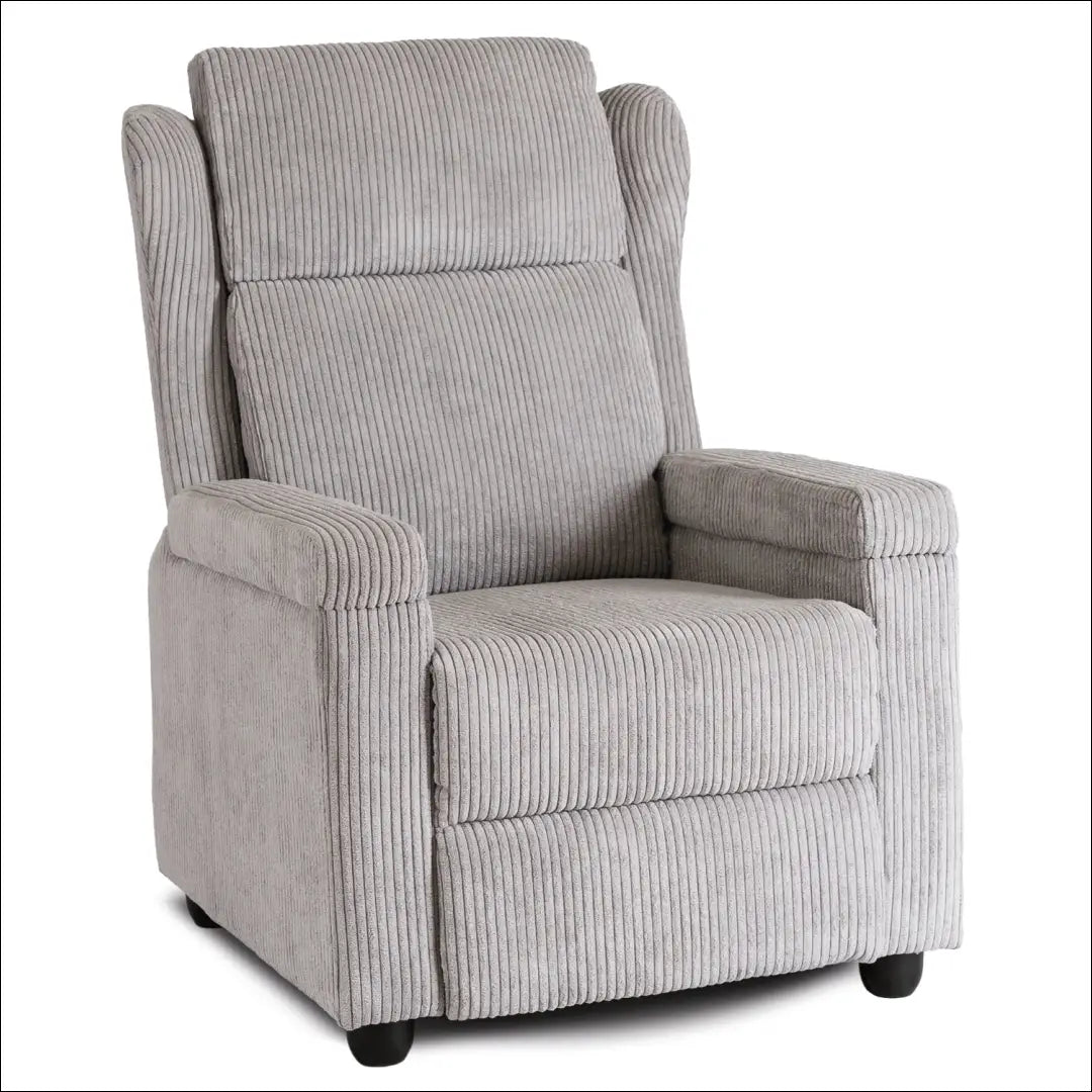 Išskleidžiamas fotelis su korduro audiniu pilkos spalvos TE557 - €223 Save 15% __label:Pristatymas 5-14 d.d., elite,