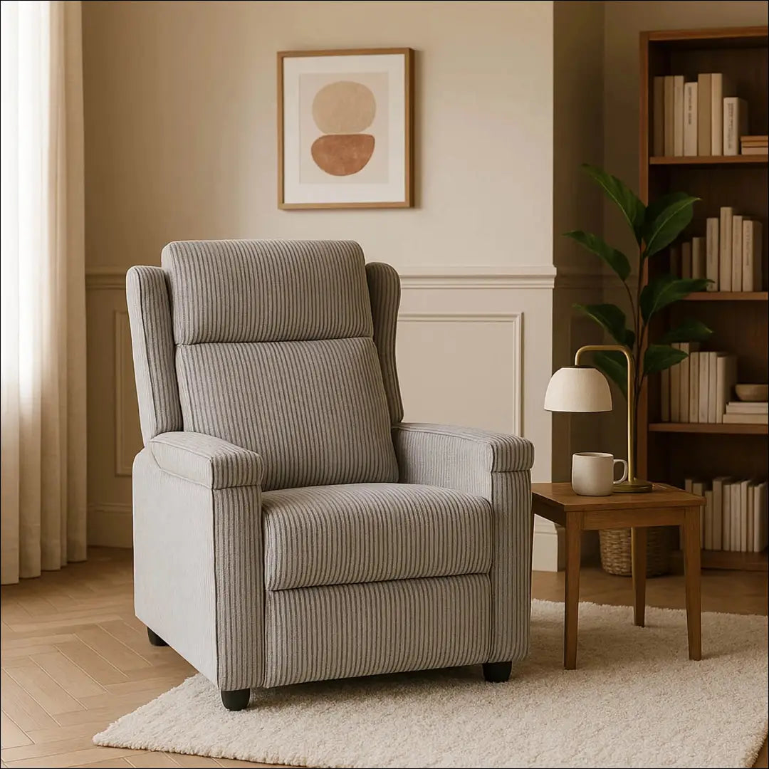 Išskleidžiamas fotelis su korduro audiniu pilkos spalvos TE557 - €223 Save 15% __label:Pristatymas 5-14 d.d., elite,