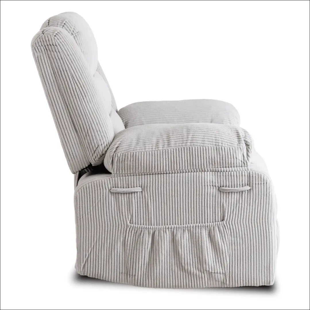 Išskleidžiamas fotelis su korduro audiniu pilkos spalvos TE579 - €311 Save 15% __label:Pristatymas 5-14 d.d., elite,