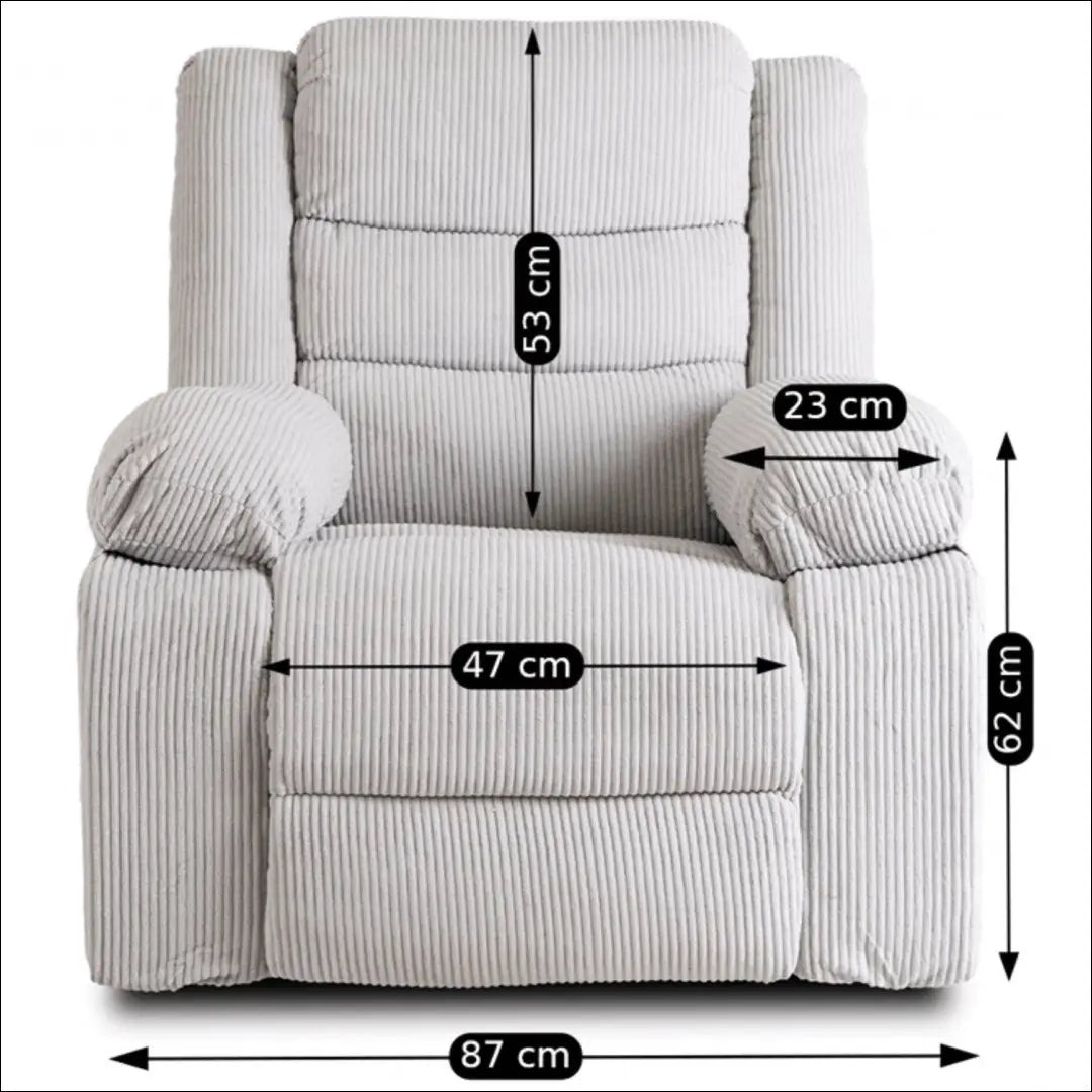 Išskleidžiamas fotelis su korduro audiniu pilkos spalvos TE579 - €311 Save 15% __label:Pristatymas 5-14 d.d., elite,