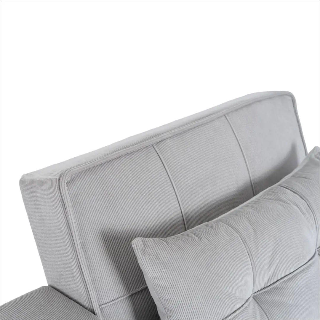 Išskleidžiamas fotelis su korduro audiniu pilkos spalvos TE891 - €327 Save 15% __label:Pristatymas 5-14 d.d., elite,
