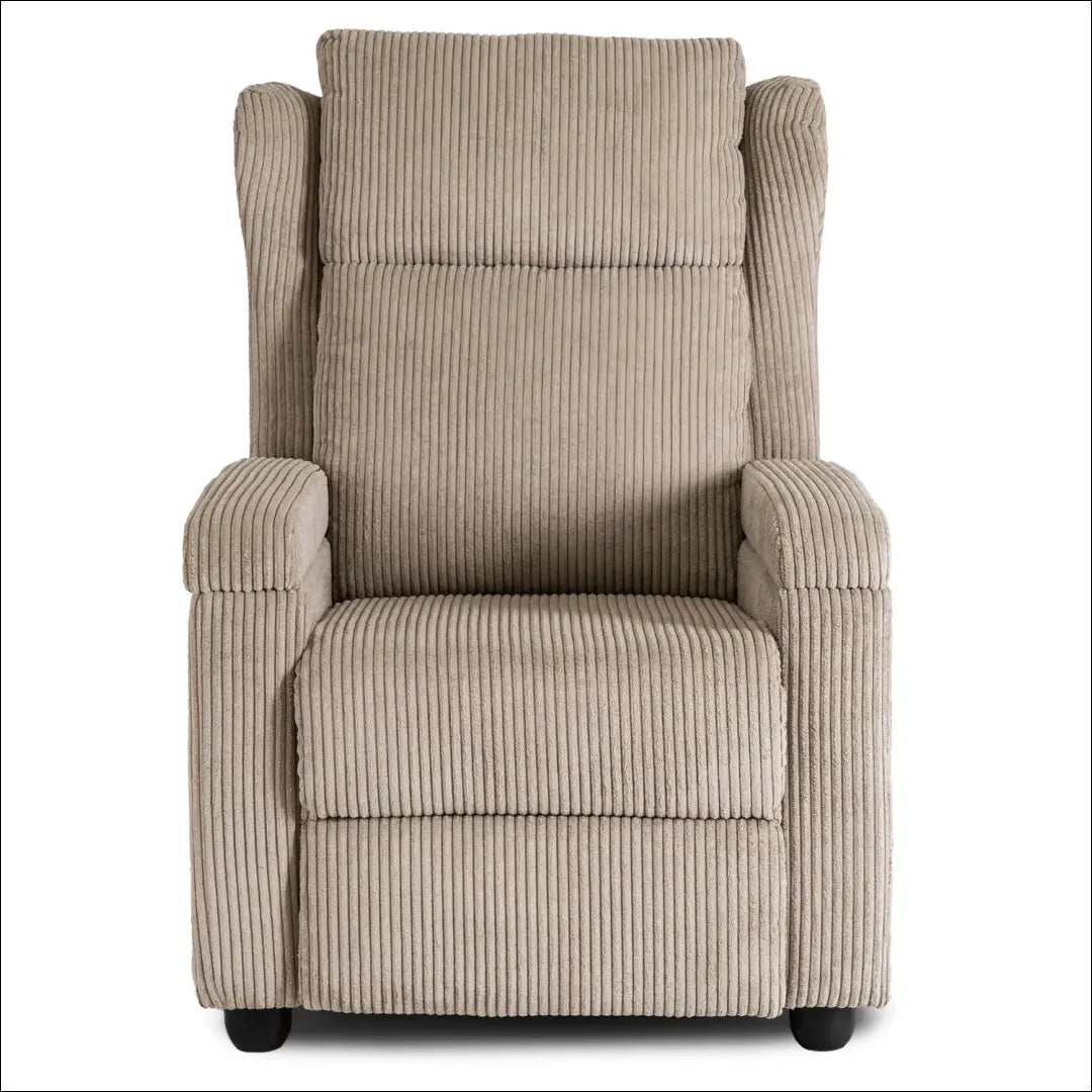 Išskleidžiamas fotelis su korduro audiniu smėlio spalvos TE559 - €223 Save 15% __label:Pristatymas 5-14 d.d., elite,