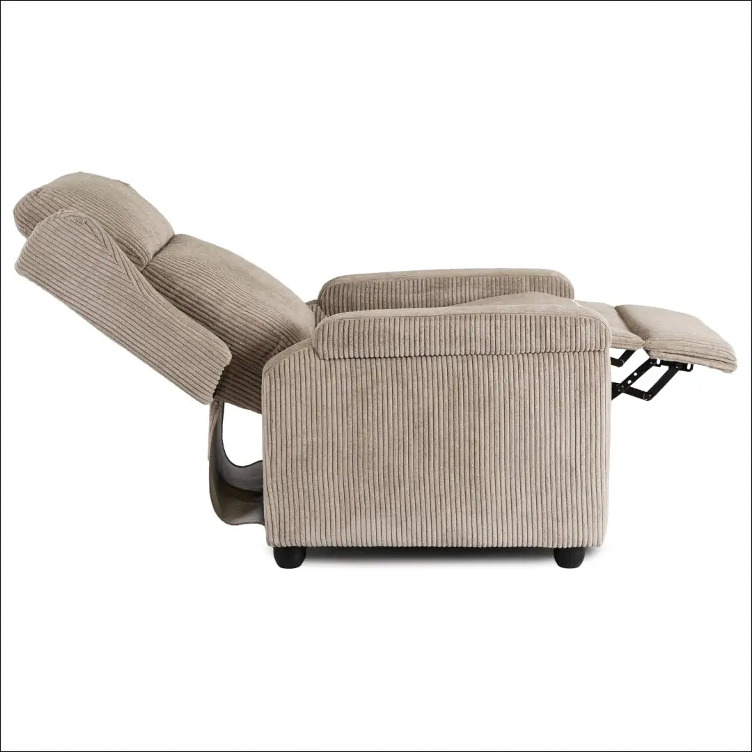 Išskleidžiamas fotelis su korduro audiniu smėlio spalvos TE559 - €223 Save 15% __label:Pristatymas 5-14 d.d., elite,