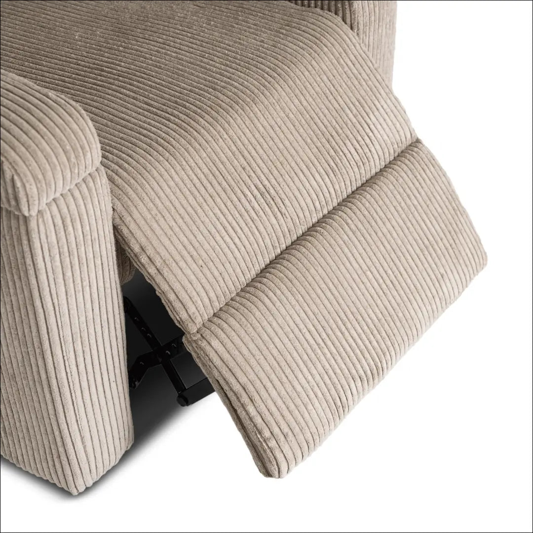 Išskleidžiamas fotelis su korduro audiniu smėlio spalvos TE559 - €223 Save 15% __label:Pristatymas 5-14 d.d., elite,