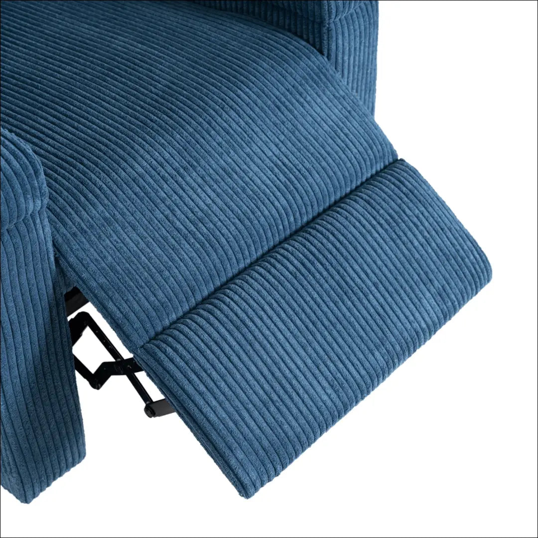 Išskleidžiamas fotelis su korduro audiniu tamsiai mėlynos spalvos TE558 - €223 Save 15% __label:Pristatymas 5-14 d.d.,