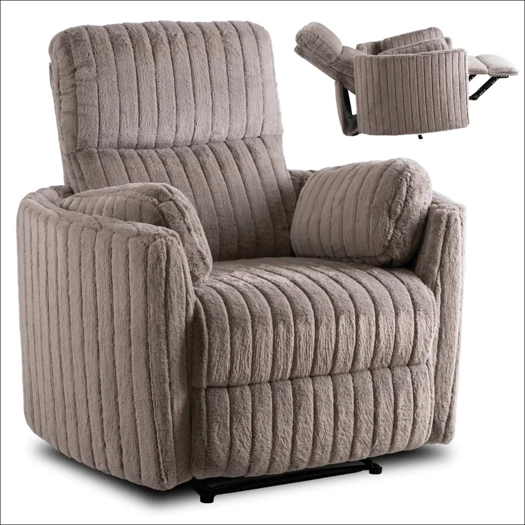 Išskleidžiamas fotelis su pliušinio audinio audiniu pilkos spalvos TE471 - €357 Save 15% __label:Pristatymas 5-14 d.d.,