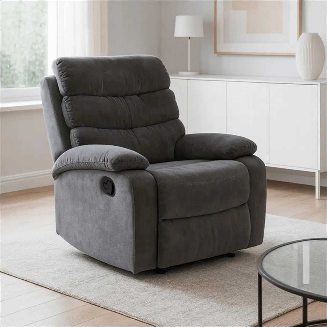 Išskleidžiamas fotelis su veliūro audiniu pilkos spalvos TE764 - €242 Save 15% __label:Pristatymas 5-14 d.d., elite,
