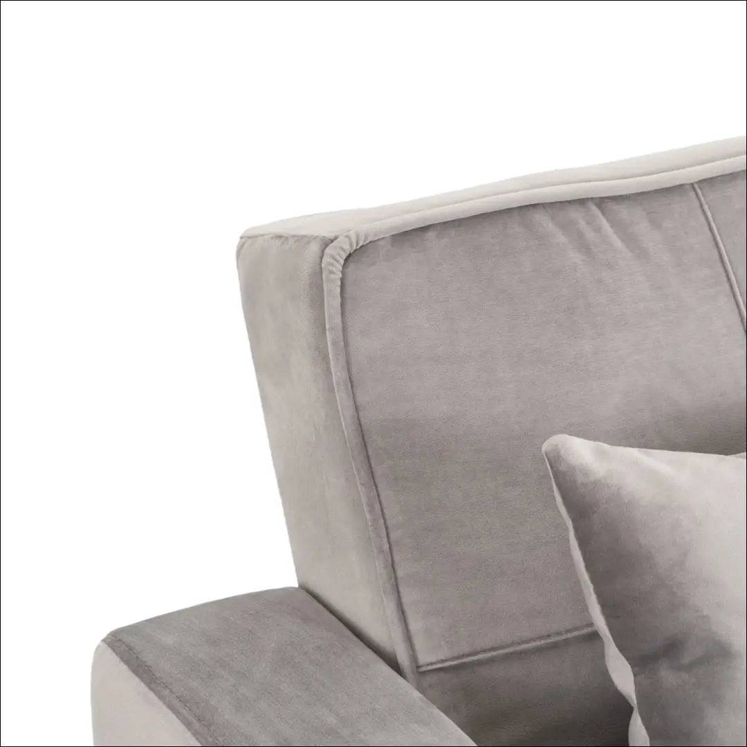 Išskleidžiamas fotelis su veliūro audiniu pilkos spalvos TE973 - €316 Save 15% __label:Pristatymas 5-14 d.d., elite,
