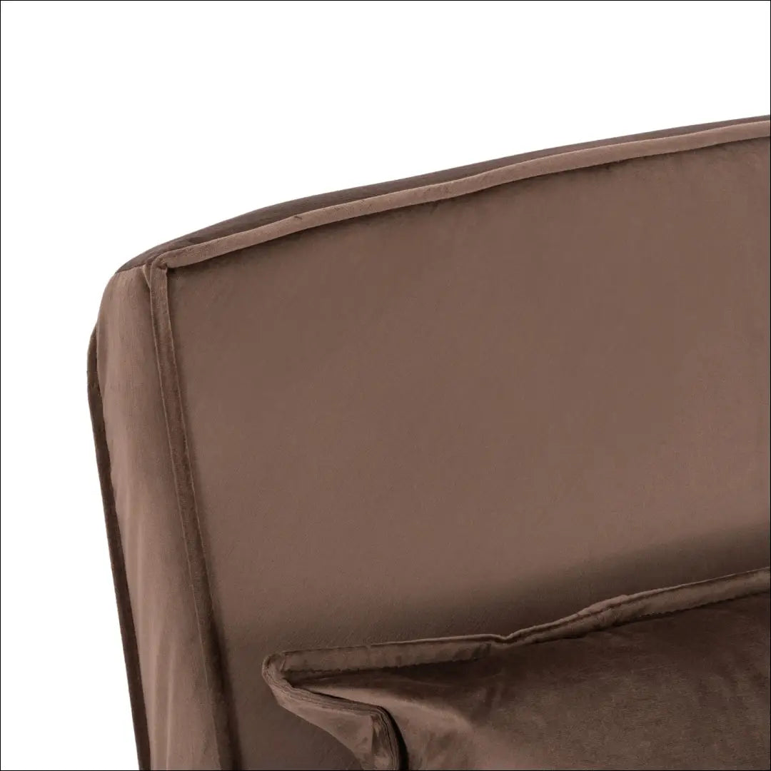 Išskleidžiamas fotelis su veliūro audiniu rudos spalvos TE812 - €176 Save 15% 100-200, __label:Pristatymas 5-14 d.d.,