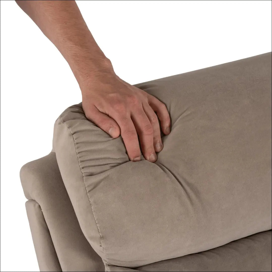 Išskleidžiamas fotelis su veliūro audiniu smėlio spalvos TE766 - €242 Save 15% __label:Pristatymas 5-14 d.d., elite,