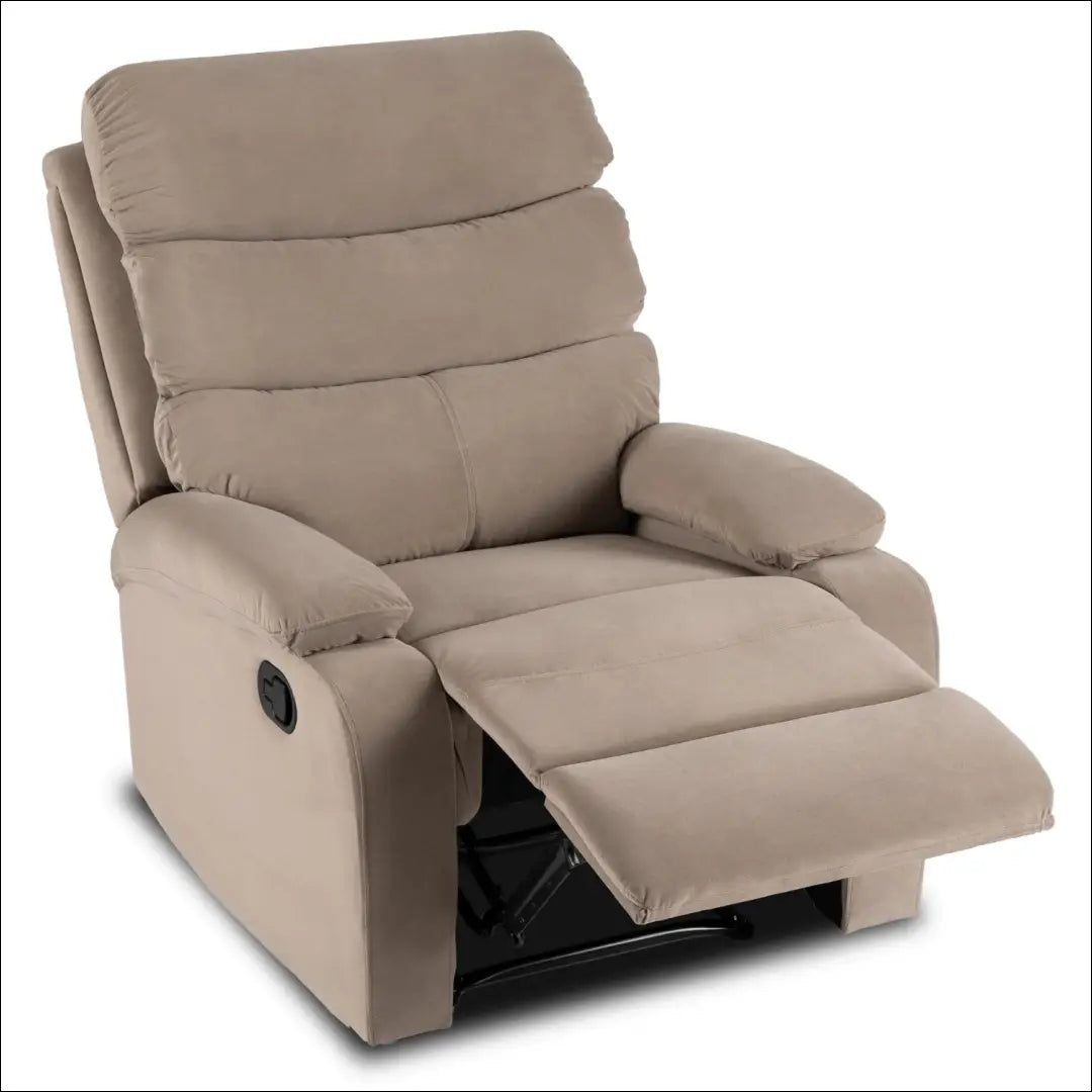 Išskleidžiamas fotelis su veliūro audiniu smėlio spalvos TE766 - €242 Save 15% __label:Pristatymas 5-14 d.d., elite,