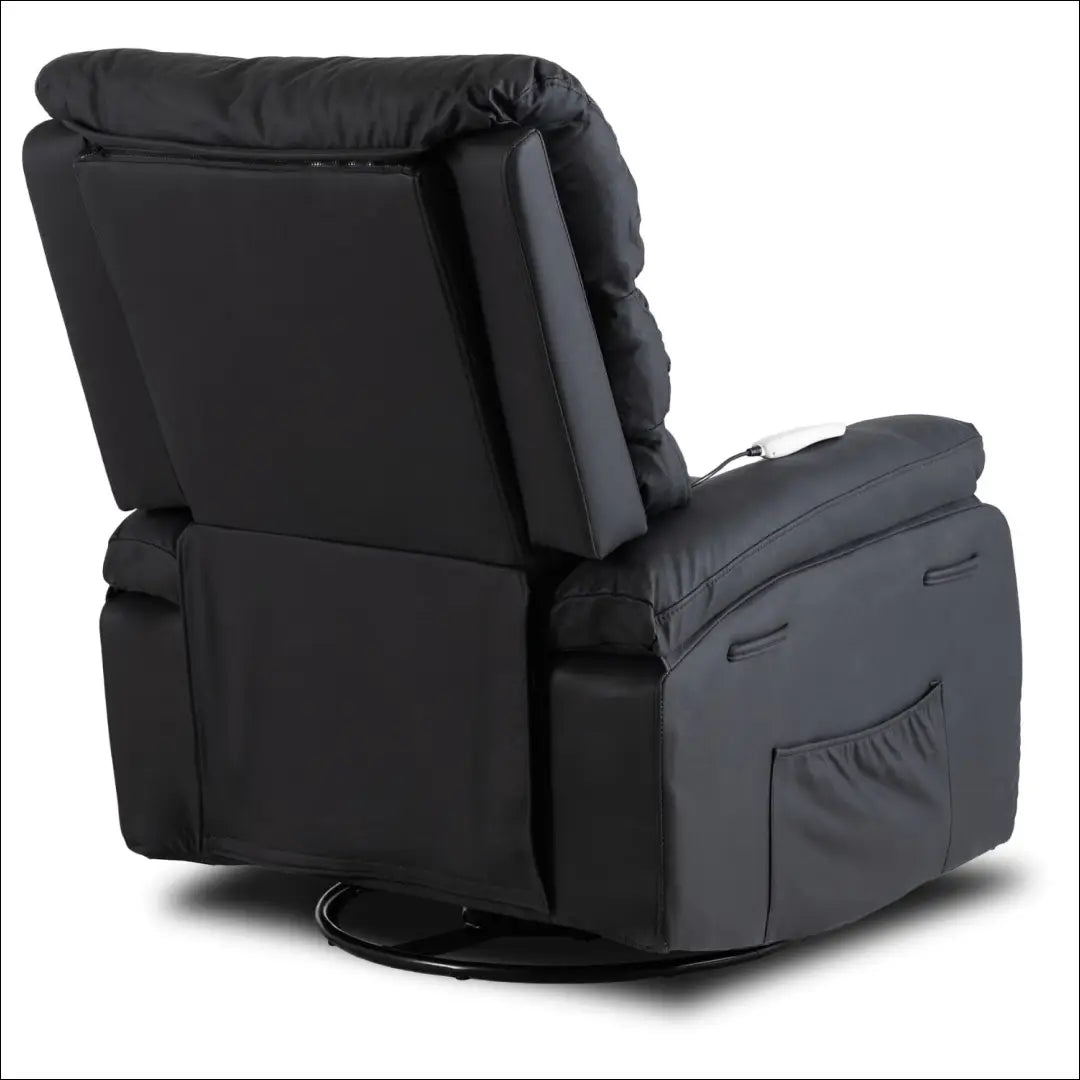 Išskleidžiamas masažinis fotelis iš eko odos juodos spalvos TE627 - €261 Save 15% __label:Pristatymas 5-14 d.d., elite,
