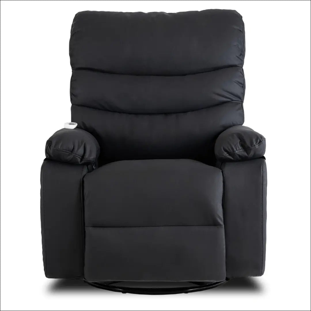 Išskleidžiamas masažinis fotelis iš eko odos juodos spalvos TE627 - €261 Save 15% __label:Pristatymas 5-14 d.d., elite,