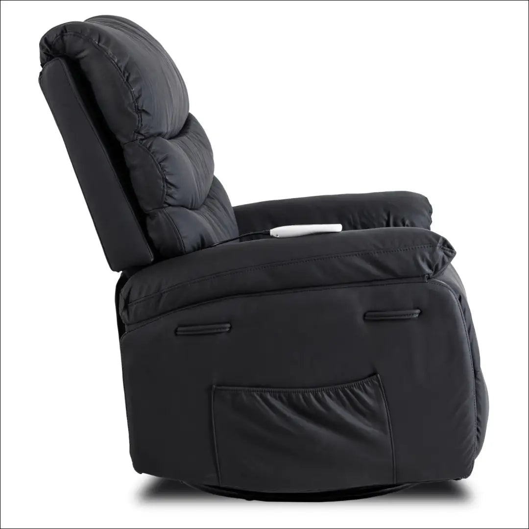 Išskleidžiamas masažinis fotelis iš eko odos juodos spalvos TE627 - €261 Save 15% __label:Pristatymas 5-14 d.d., elite,