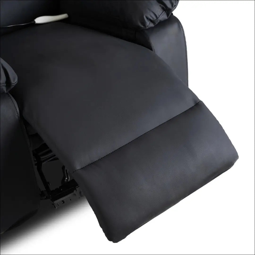 Išskleidžiamas masažinis fotelis iš eko odos juodos spalvos TE627 - €261 Save 15% __label:Pristatymas 5-14 d.d., elite,